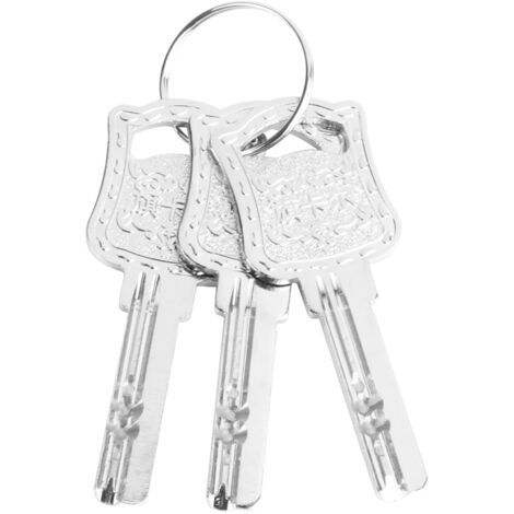 Cerraduras de puerta de marco partido ultrasilenciosas: cilindro de cobre, manilla de aleación de zinc negro con placa de puerta de 185 x 128 mm para puertas de madera de 35 a 50 mm de grosor, 3 llave
