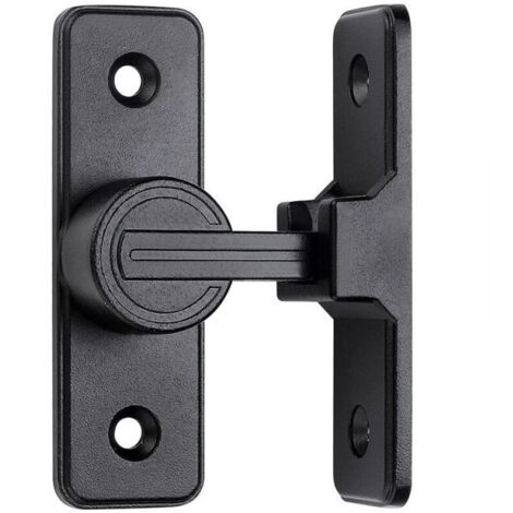 Cerraduras y pestillos para puertas corredizas, cerraduras de puertas en ángulo recto de 90 grados, cerraduras de seguridad para puertas con cerradura oscilante, adecuadas para jardín