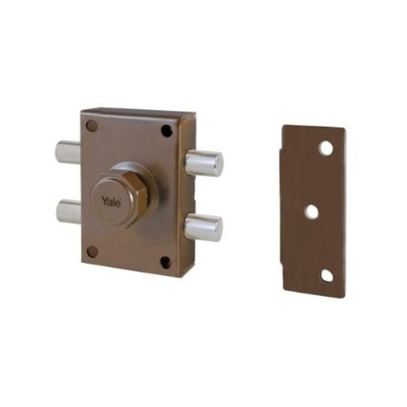 

yale azbe cerrojos 16-0 hp 60 sobrep.c-europ.bulon+boton antip - Mibricotienda