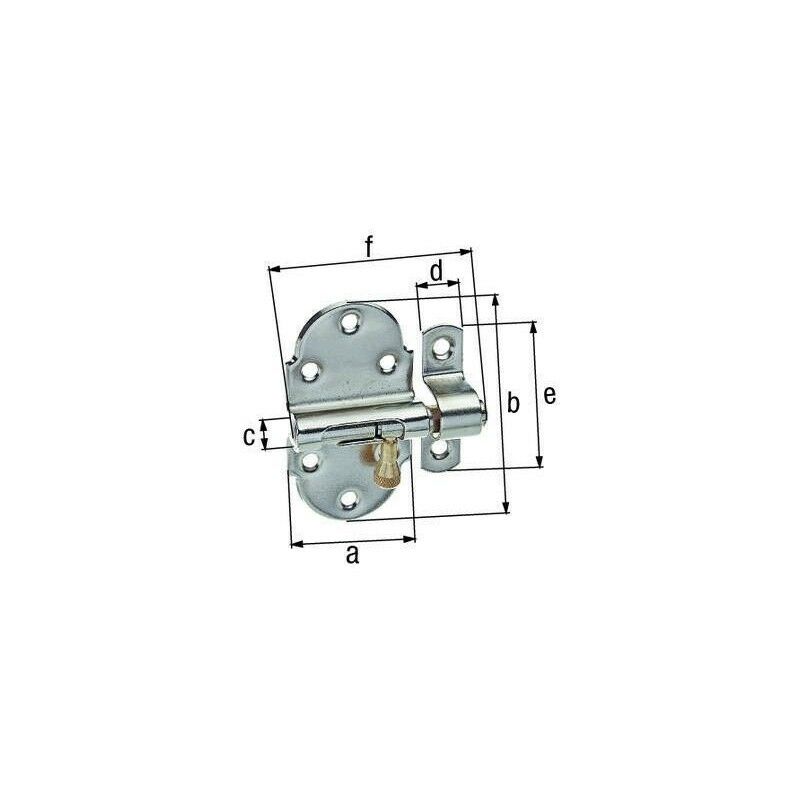 

Cerrojo, galvanizado pol.40 mm