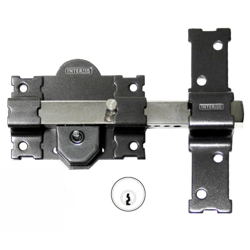 

Cerrojo 11 Pint.Llave Igual.Llave/Boton - Interfer