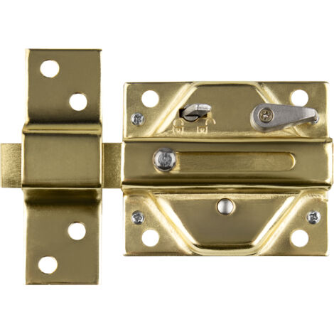 CERROJO LLAVE SERRETA HANDLOCK DORADO 85MM CON BLOQUEO