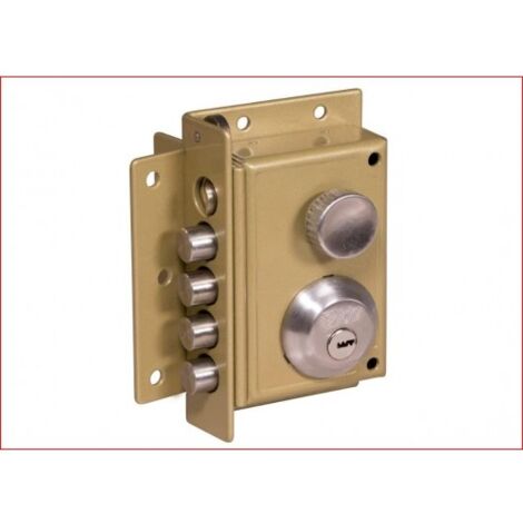 CERROJO ONIX IZQUIERDA BOX DORADO/BEIGE - BTV