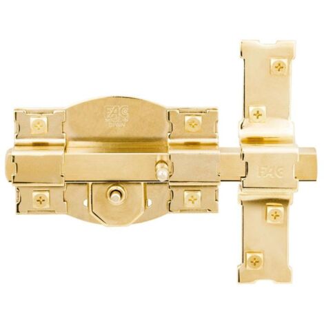 Cerrojo Sobreponer 80Mm 301-R Dorado Bombillo 50Mm Fac