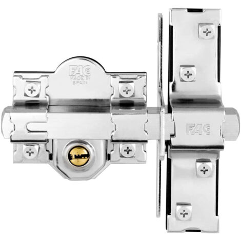 Cerrojo Sobreponer 80Mm 946Lp Niquel Sistema L Uve Fac