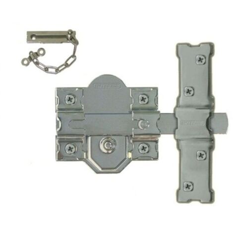 Cerrojo sobreponer llave serreta 31 cilindro 50 mm. cromado