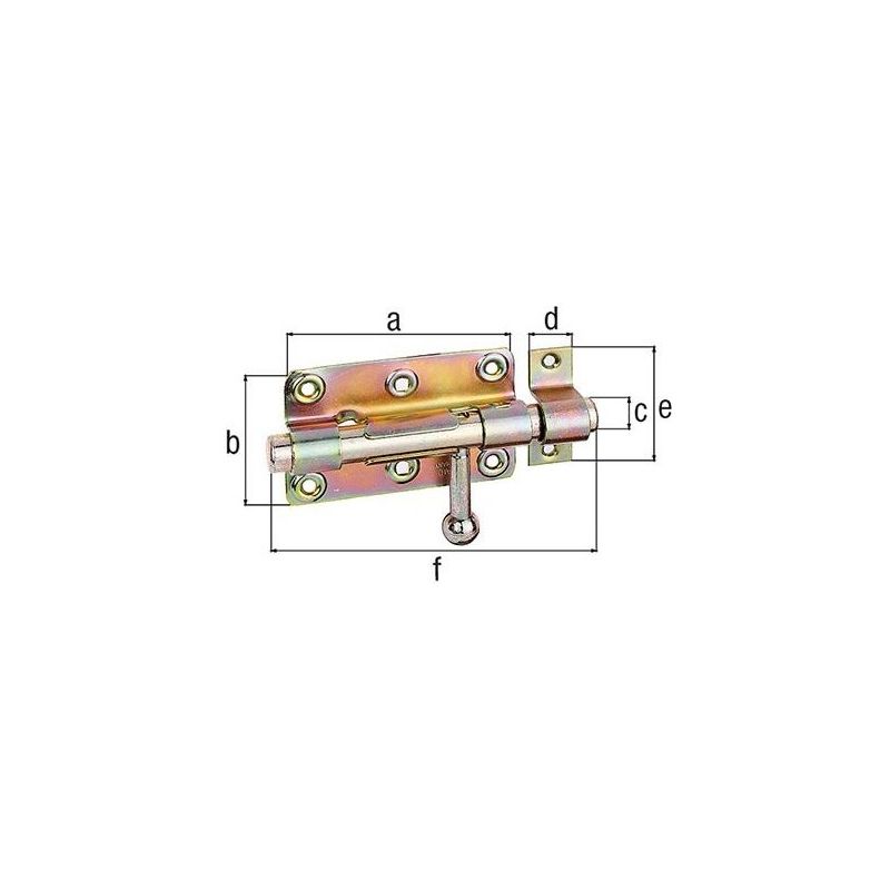 

Cerrojo Typ268 con hebilla 100mm galvanizado