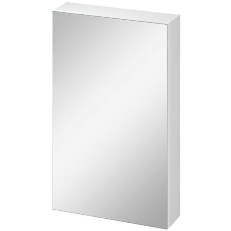 Cersanit City - Armadietto a specchio, 80x49x14 cm, 1 anta, cerniere a sx/dx, bianco S584-023-DSM
