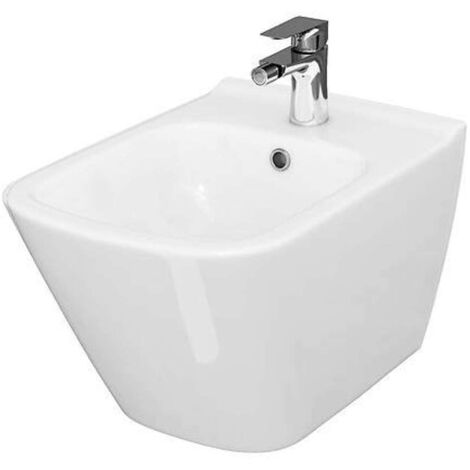 Cersanit City - Bidet sospeso, con foro per miscelatore, bianco K35-045