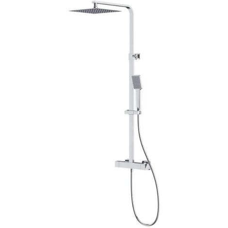 Cersanit City - Duschset mit Thermostat, 25x25 cm, Chrom S951-341