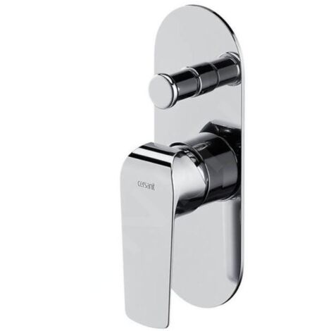 Cersanit City - Mitigeur encastré avec 2 sorties et corps d’encastrement, chrome S951-345