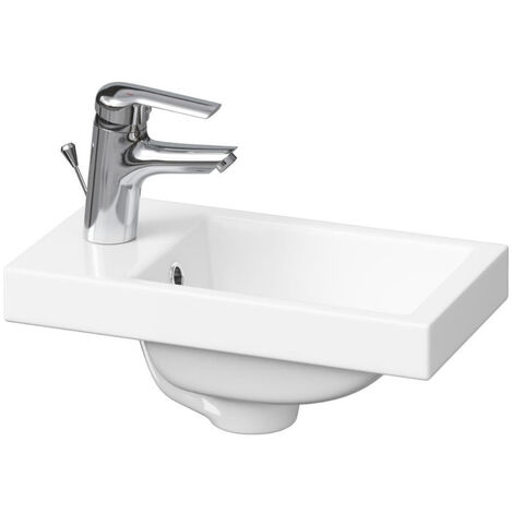 Cersanit Como Lavabo para mueble 40x22 cm con agujero para grifo en el centro (K32-001-BOX)