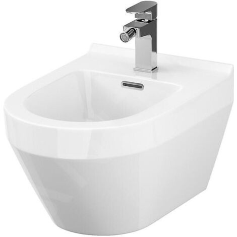 Cersanit Crea - Bidet suspendu, trou pour robinet, blanc K114-009