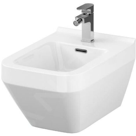 Cersanit Crea - Bidet suspendu, trou pour robinet, blanc K114-010