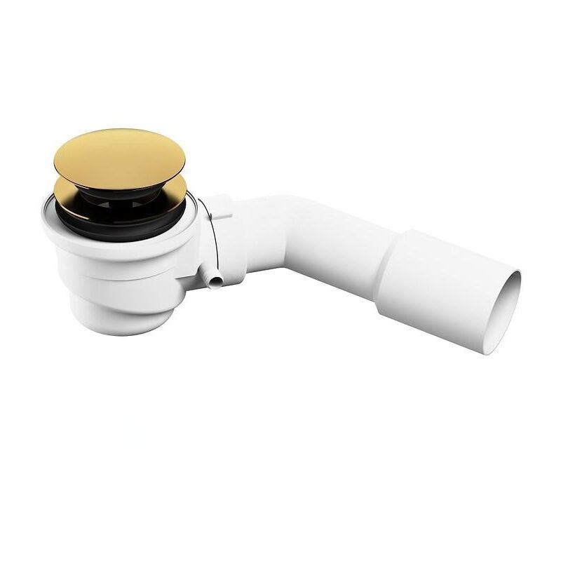 Crea - Garniture de vidage de baignoire, ClickClack, or S904-009 - Cersanit