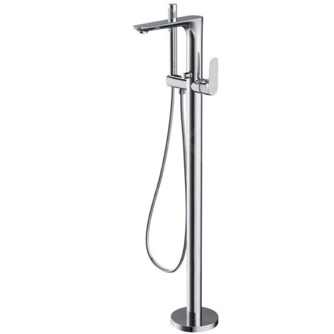 Cersanit Crea - Mitigeur de baignoire pour montage au sol, avec corps d´encastrement, chrome S951-306