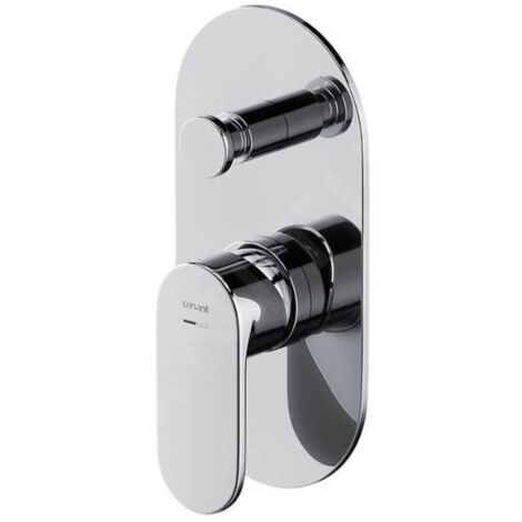 Cersanit Crea - Mitigeur encastré 2 sorties, avec corps d’encastrement, chrome S951-305