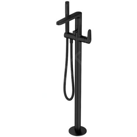 Cersanit Inverto - Mitigeur de baignoire pour montage au sol, avec corps d´encastrement, noir S951-283