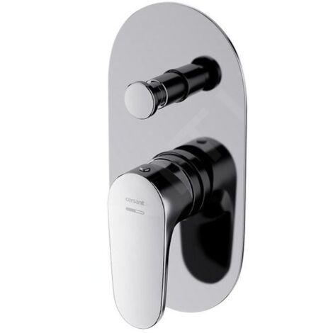 Cersanit Inverto - Mitigeur encastré avec 2 sorties et corps d’encastrement, chrome S951-313