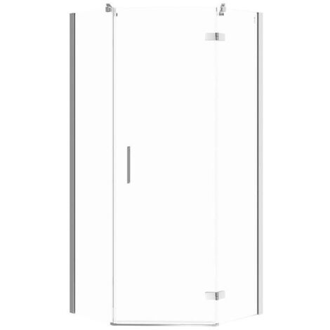 Cersanit Jota - Duschecke 90x90 cm, rechts, Chrom/Klarglas S160-013