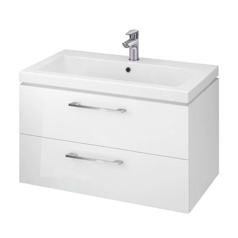 Lara - Meuble avec lavabo, 45x79x45 cm, 2 tiroirs, blanc S801-149-DSM - Cersanit
