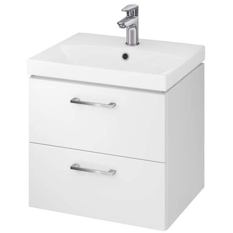 Cersanit Lara - Mobiletto da lavabo, 46x49x40 cm, 2 cassetti, bianco S926-003-DSM
