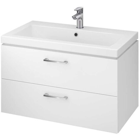 Cersanit Lara - Mueble para lavabo, 45x79x45 cm, 2 cajones, blanco S926-005-DSM