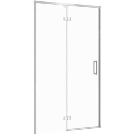Cersanit Larga - Porte de douche 120x195 cm, gauche, chrome/verre clair S932-122