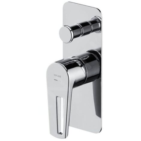 Cersanit Mille - Mitigeur encastré avec 2 sorties et corps d’encastrement, chrome S951-342