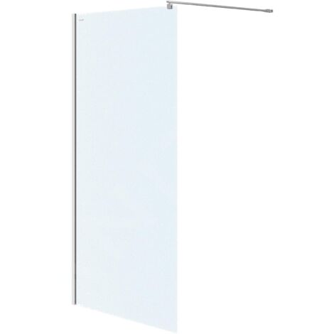Cersanit Mille - Paroi de douche Walk-In, 120x200 cm, chrome/verre clair S161-002