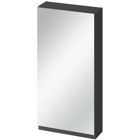 Cersanit Moduo - Armadietto a specchio, 80x40x14 cm, 1 anta, cerniere a sx/dx, antracite S590-084