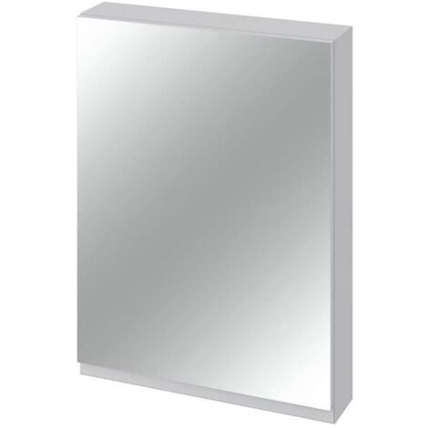 Cersanit Moduo - Armadietto a specchio, 80x60x14 cm, 1 anta, cerniere a sx/dx, grigio S929-017
