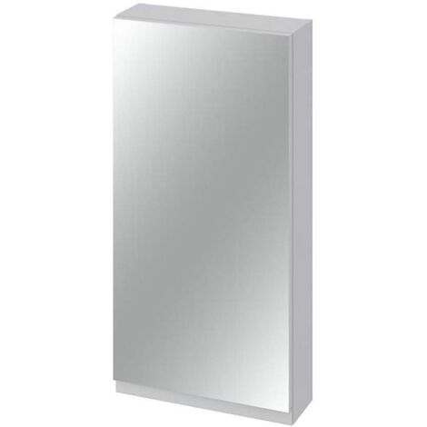 Cersanit Moduo - Armario con espejo, 80x40x14 cm, 1 puerta, bisagras izq./dcha, gris S590-033-DSM
