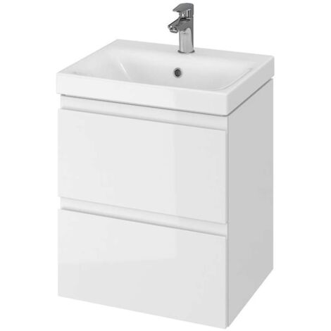Cersanit Moduo - Armario con lavabo, 57x49x40 cm, 2 cajones, blanco S801-230-DSM