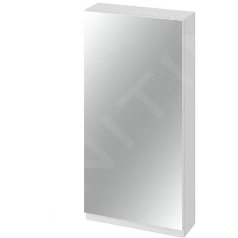 Cersanit Moduo - Armoire à miroir, 80x40x14 cm, 1 porte, charnières G/D, blanc S590-030