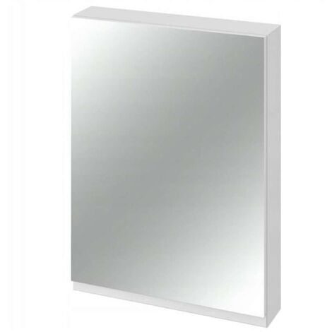 Cersanit Moduo - Armoire à miroir, 80x60x14 cm, 1 porte, charnières G/D, blanc S929-018