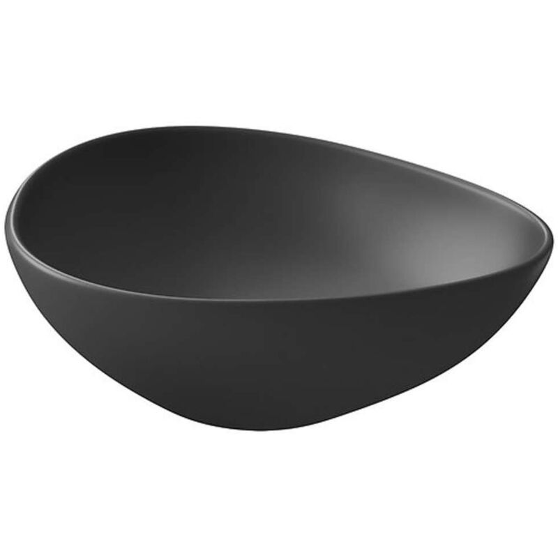 Moduo - Vasque à poser, 44x36 cm, sans trop-plein, anthracite K116-105-BOX - Cersanit