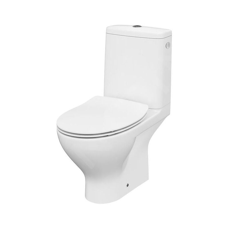 Moduo - wc à poser avec abattant SoftClose, sortie par arrière, remplissage latéral, CleanOn, blanc K116-001 - Cersanit