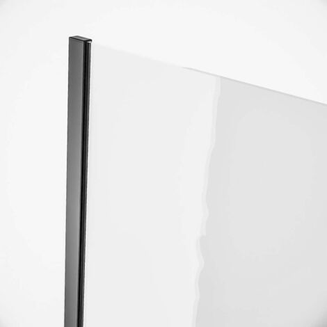 Cersanit – Profil d’angle pour parois de douche Walk-In – Hauteur 2000 mm – Aluminium noir mat – S9002811