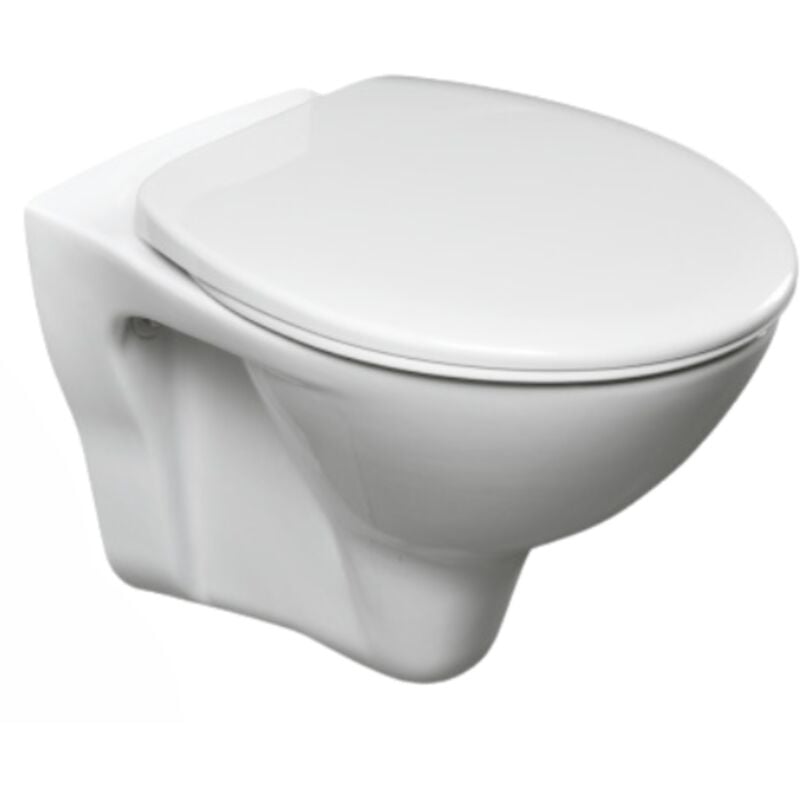 Cersanit S-line Pro WC suspendu Fayans + Abattant, Blanc (S-LinePro)