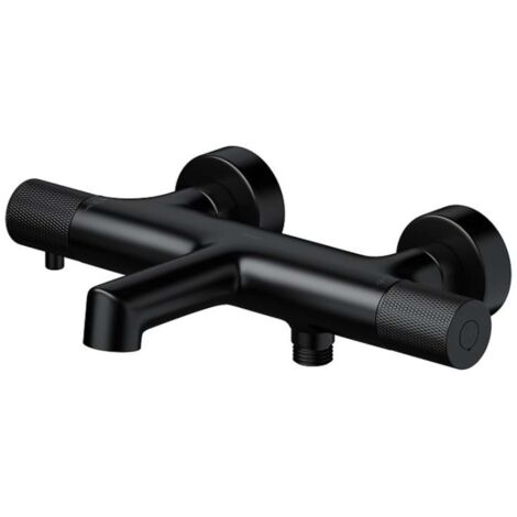 Cersanit Zen - Grifo termostático de bañera, negro S951-566