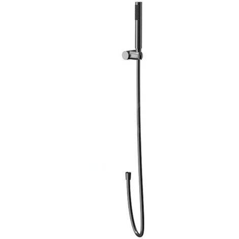 Cersanit Zen - Set de  pommeau de douche, support et flexible, gun metal S951-618