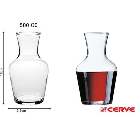 Cerve Carafon set 6 caraffe acqua e vino 50 cl