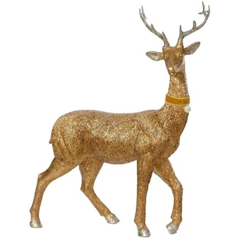 Cervo oro 9x24xH31cm