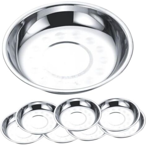 ces Assiettes Ronde Acier Inoxydable Pour Buffet Plateaux