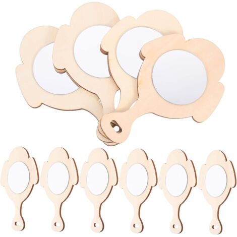 ces Miroir Bois Non Fini Pour Gar on Fille Miroirs