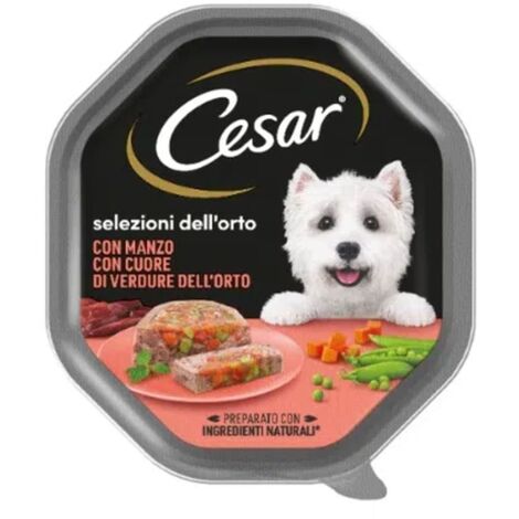 Cesar Cane Selezioni dell'Orto 150gr Manzo con Cuore di Verdure dell'Orto