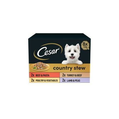 Cesar Country Wet Dog Food Stew Special Selection 8x150g - 730564