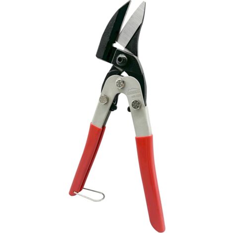 Cesoie per lamiera, 260 mm, cesoie per metallo con meccanismo di blocco di sicurezza, per tagliare lamiera, alluminio, pelle, rete metallica, rame