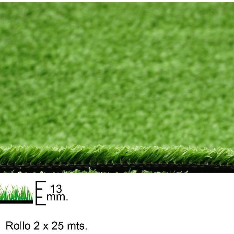 

Cesped Artificial 13 mm. Rollo 2 x 25 metros. Uso Domestico